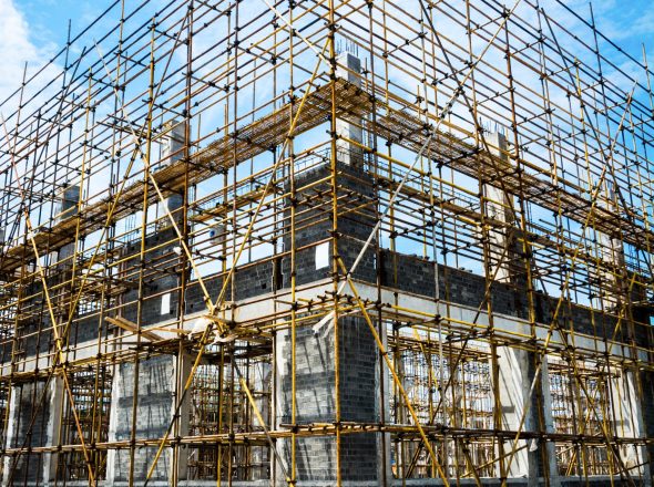 large building-site